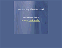 Tablet Screenshot of kingsvalleycharterschool.org